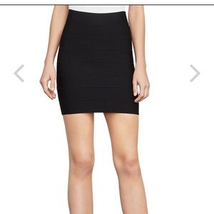 BCBG Max Azria black bandage skirt